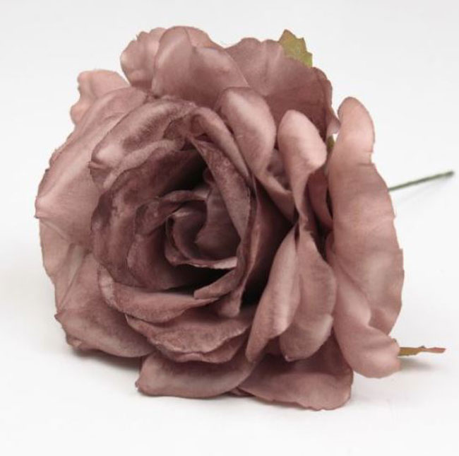 Petite rose de Cadix. 10cm. Marron TR 34